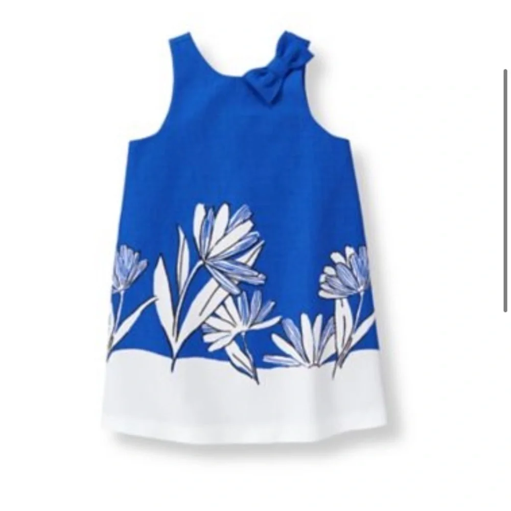 Janie and Jack Blue Floral Dress 2T NWT